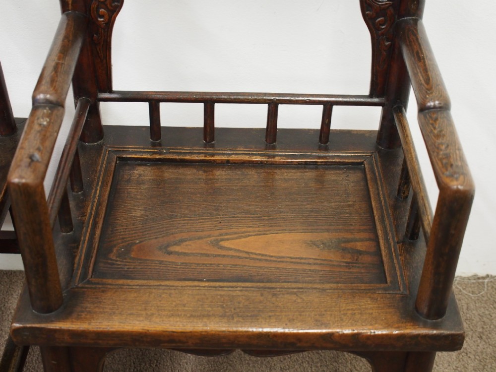 Pair of 19th Century Chinese Armchairs View VII