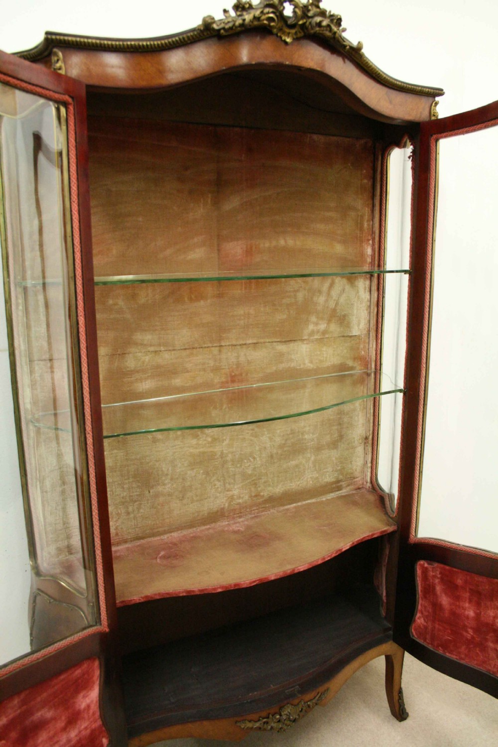 French Serpentine Front Vernis Martin Cabinet View VI