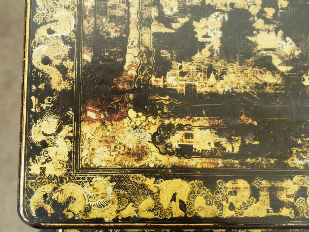 Nest of Three Chinese Lacquered Tables View IX