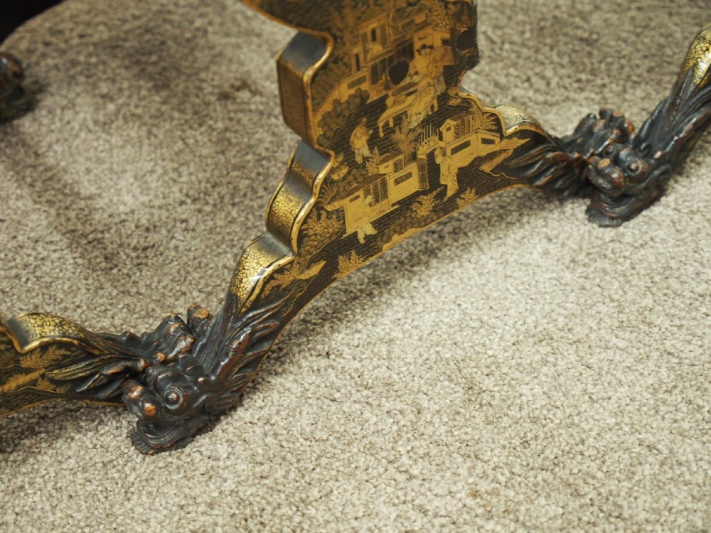 Nest of Three Chinese Lacquered Tables View XV