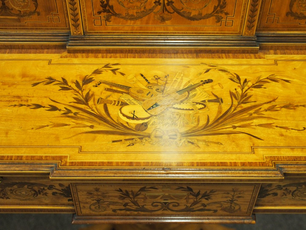 Edwards and Roberts Satinwood Writing Desk View XIII