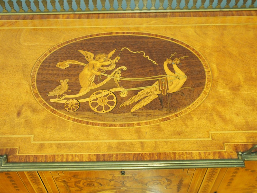 Edwards and Roberts Satinwood Writing Desk View XIV