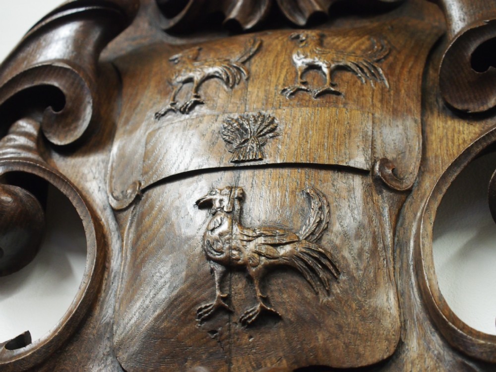 Victorian Carved Shield Plaques View V