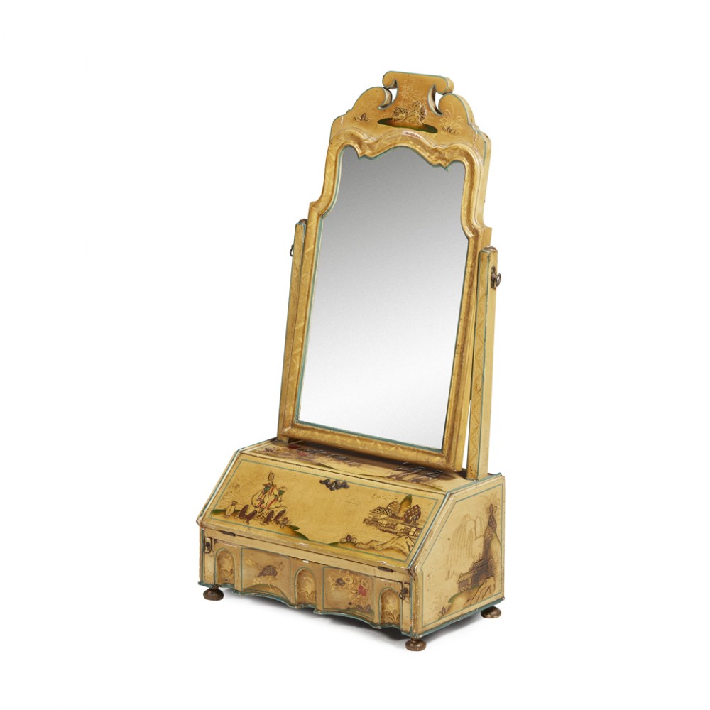 Victorian Japanned Toilet Mirror