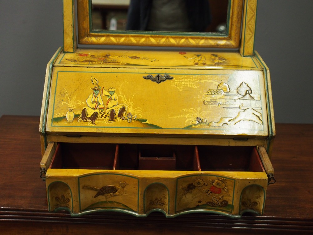 Victorian Japanned Toilet Mirror View IV