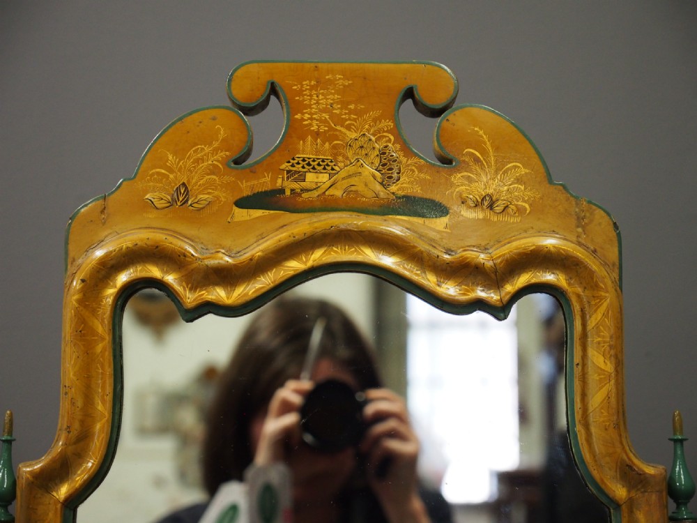 Victorian Japanned Toilet Mirror View V
