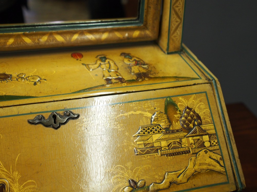 Victorian Japanned Toilet Mirror View VII