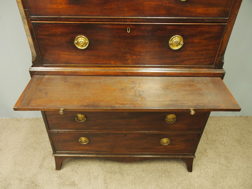 George III Mahogany Chest on Chest View VIII