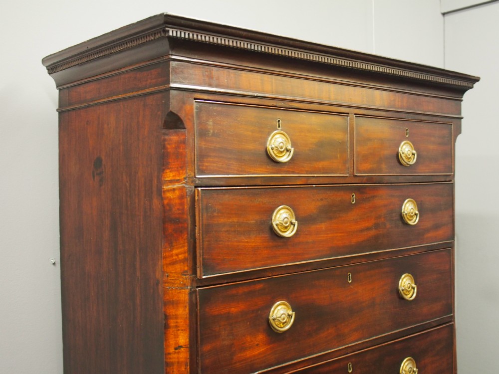 George III Mahogany Chest on Chest View XI