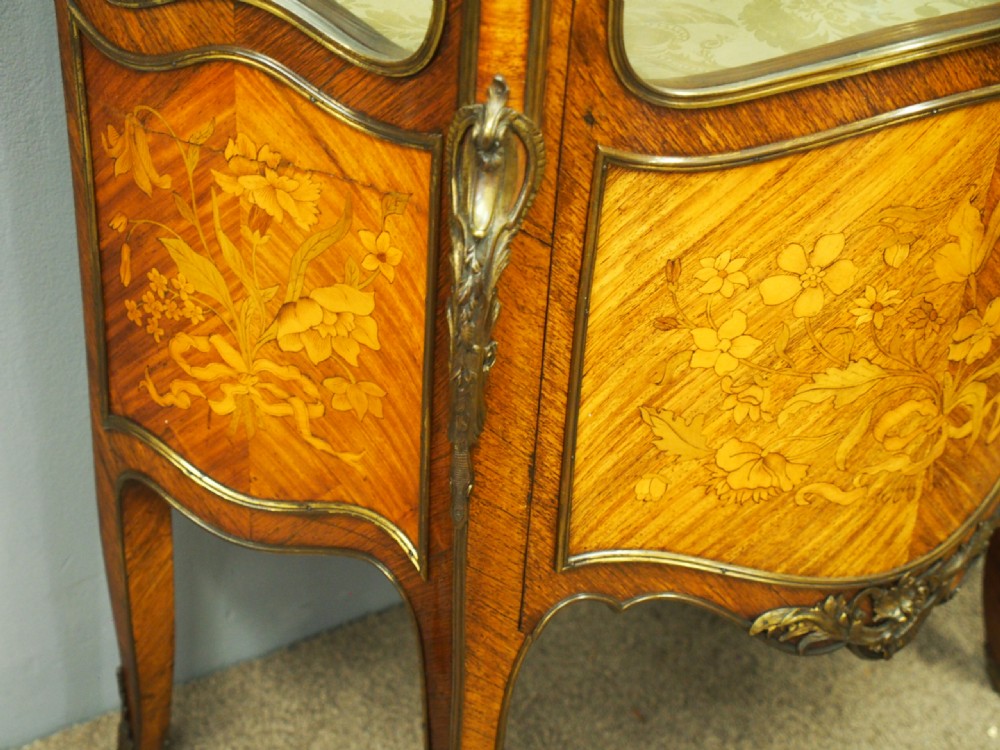 Serpentine Front Kingwood Display Cabinet View VII