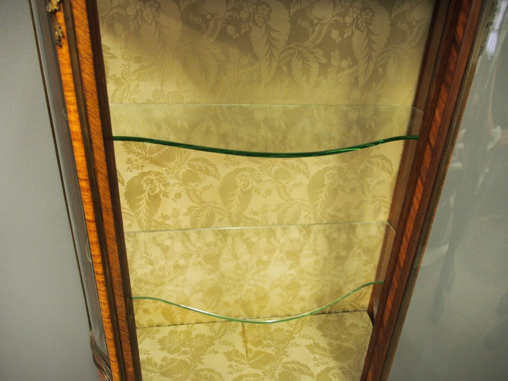 Serpentine Front Kingwood Display Cabinet View X