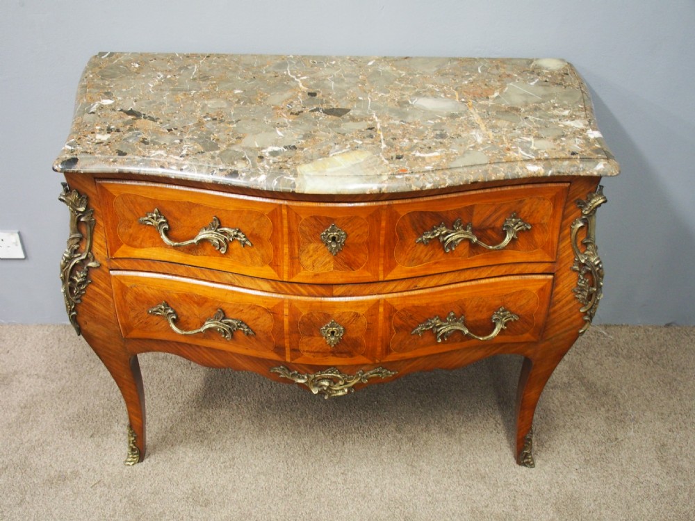 Large Louis IV Style French Kingwood Commode View IV