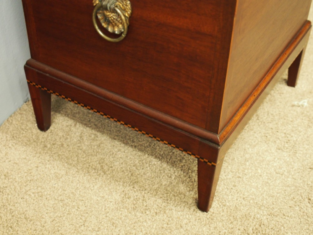 George III Mahogany Inlaid Vin Du Gard View VII