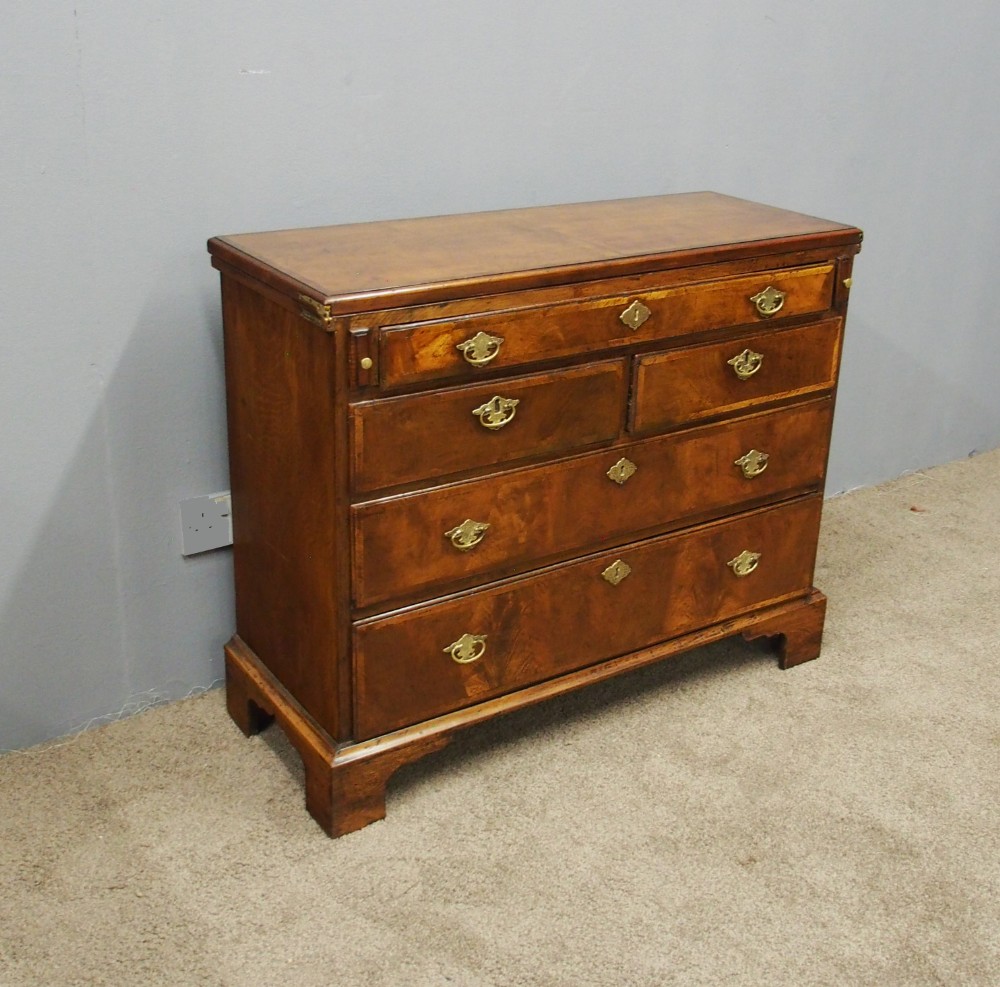 Georgian Style Walnut Bachelors Chest of Drawers