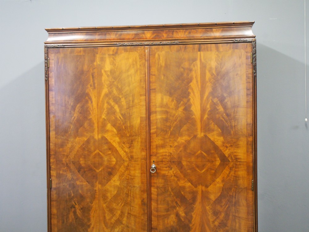 Mahogany Two Door Wardrobe by Whytock and Reid View III