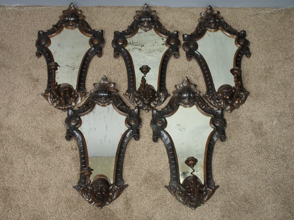 Set of Baroque Style Softwood Girandoles View III