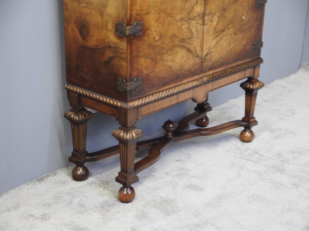 Carolean Style Walnut Cupboard on Stand View III