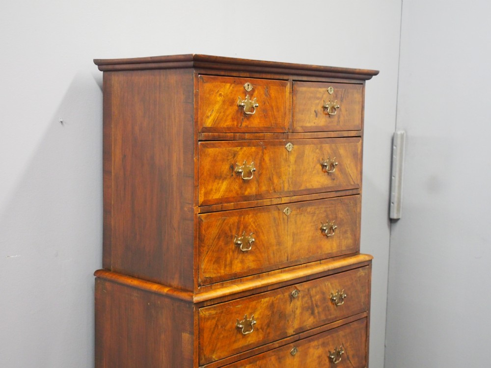 George II Figured Walnut Chest on Chest View III