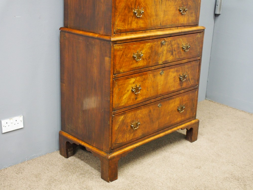 George II Figured Walnut Chest on Chest View IV