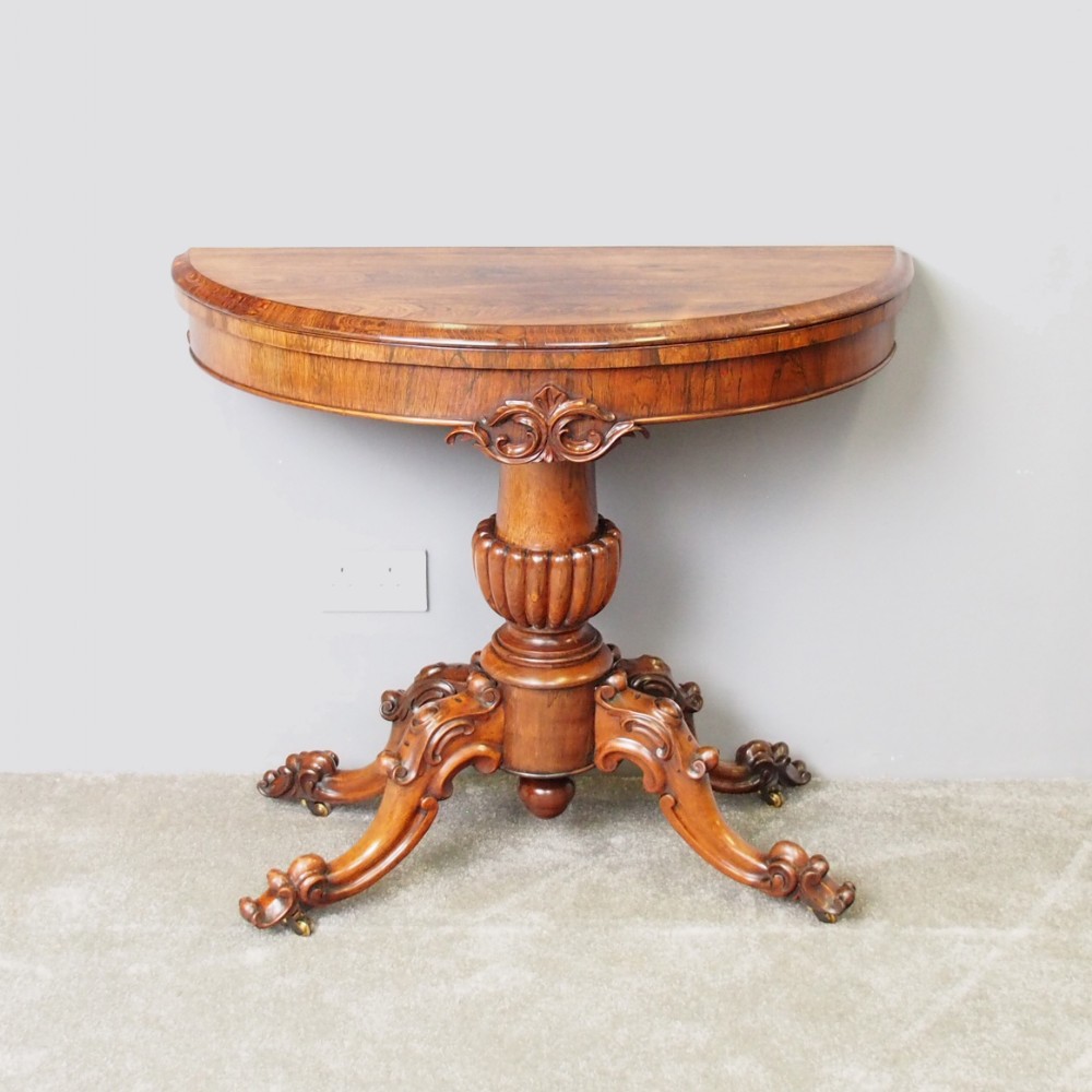 Victorian Rosewood Games Table