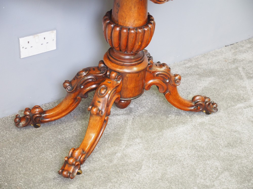 Victorian Rosewood Games Table View V
