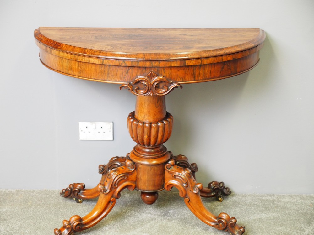 Victorian Rosewood Games Table View VI