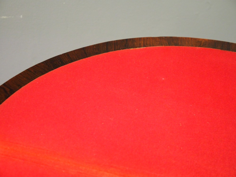 Victorian Rosewood Games Table View X