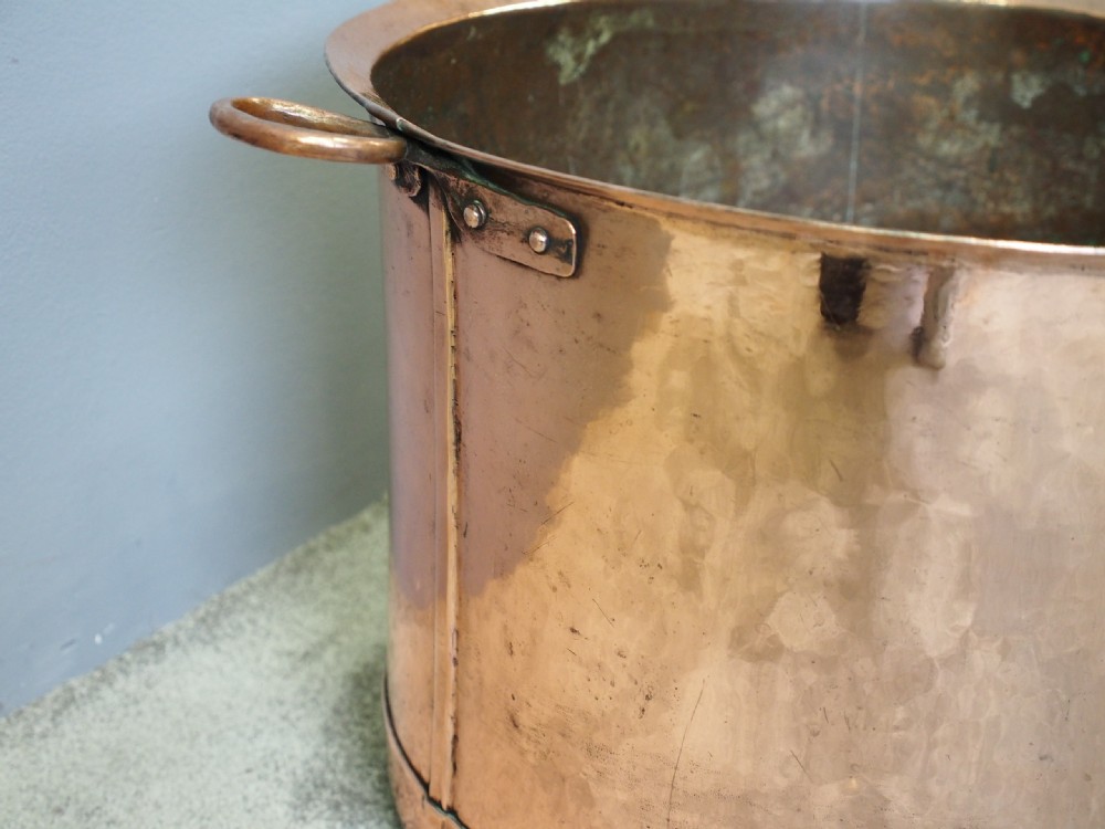 Large Seamed Copper Pot or Log Basket View IV
