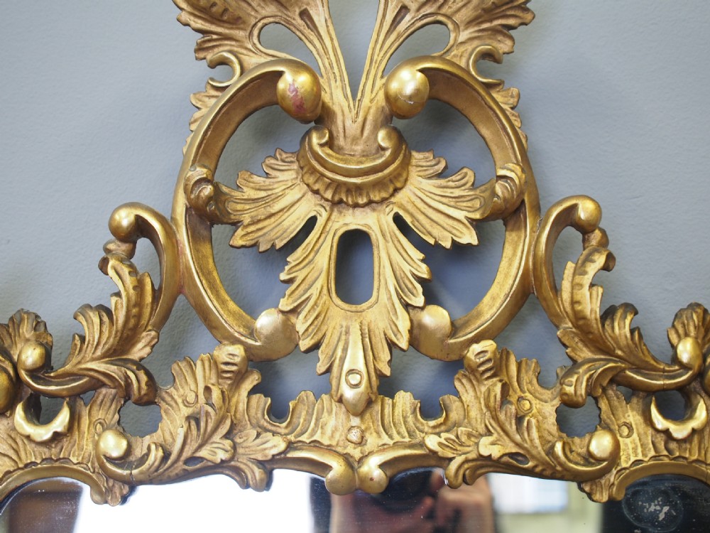 Pair of Large Carved Giltwood Wall Mirrors  View IV