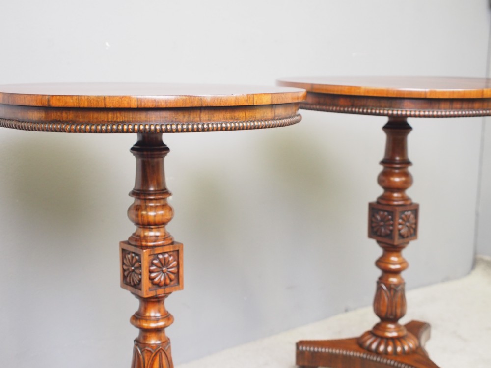 Pair of Rosewood and Goncalo Alves Occasional Tables View IV