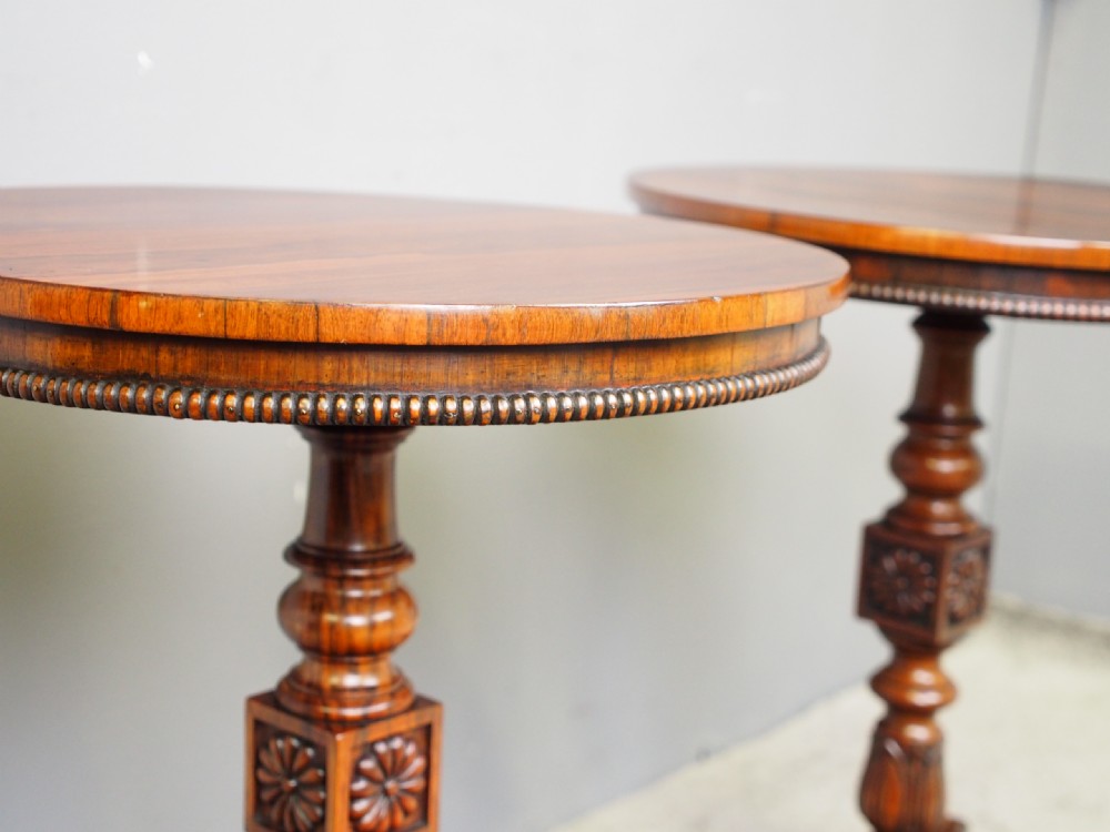 Pair of Rosewood and Goncalo Alves Occasional Tables View V