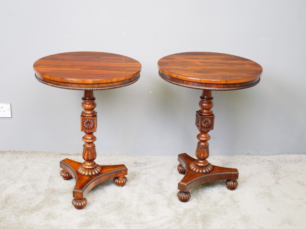 Pair of Rosewood and Goncalo Alves Occasional Tables View IX