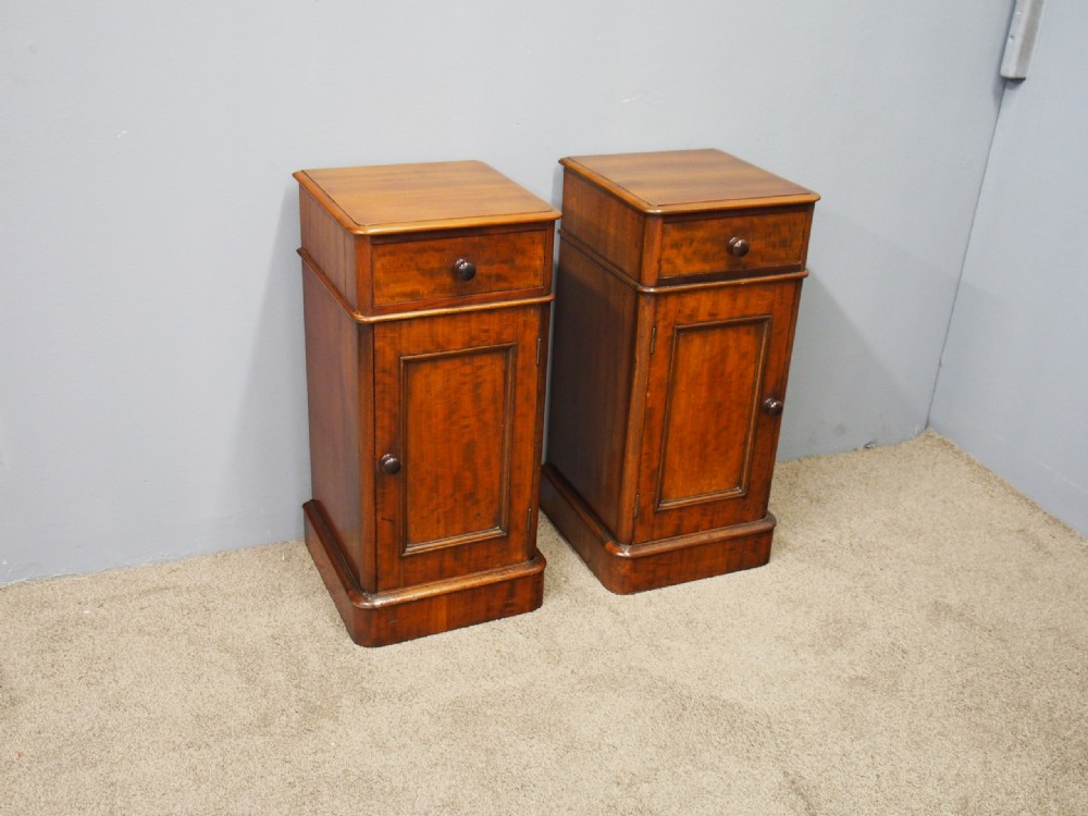 Pair of Neat Sized Mahogany Bedside Cabinets View II