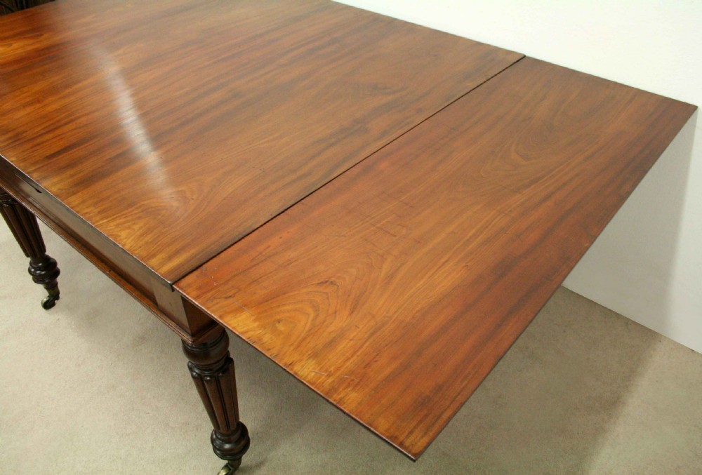 Mahogany Library Table or Pull Out Table after Gillows of Lancaster View VI