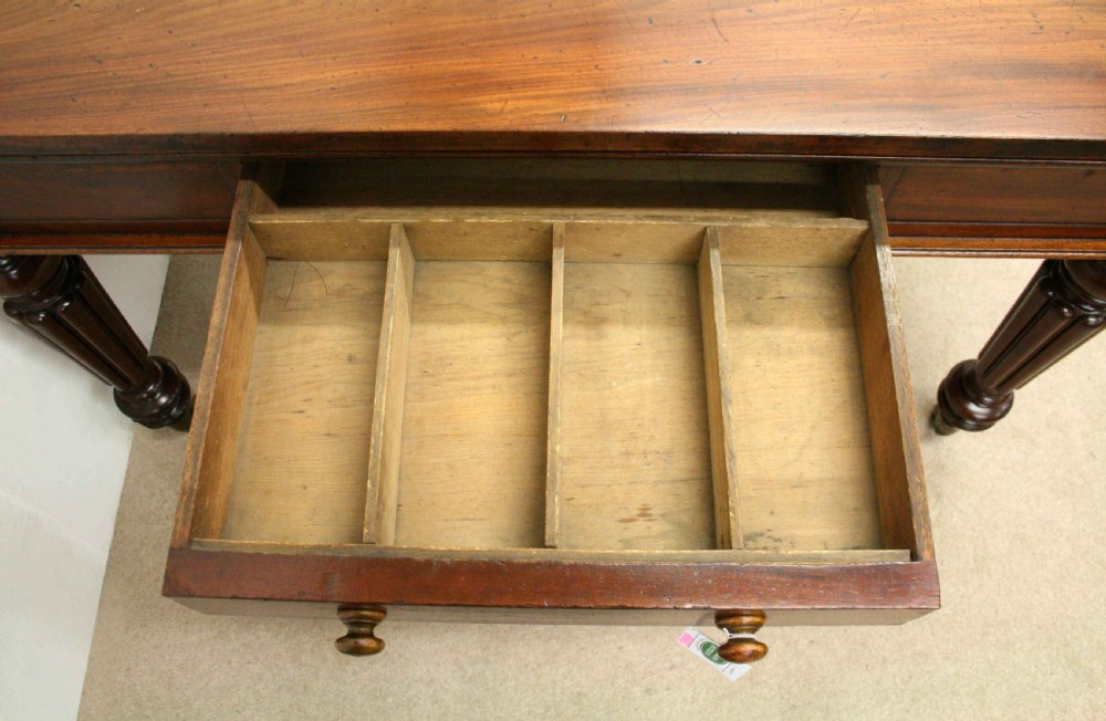 Mahogany Library Table or Pull Out Table after Gillows of Lancaster View XI