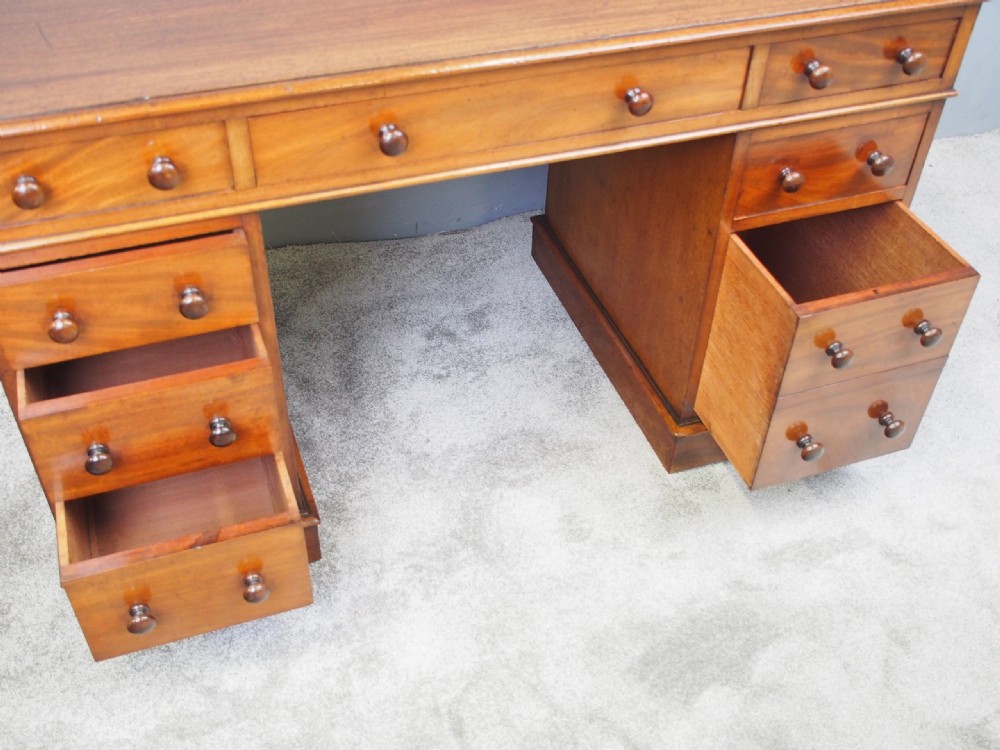 Victorian Mahogany Desk by Edwards and Roberts View VIII