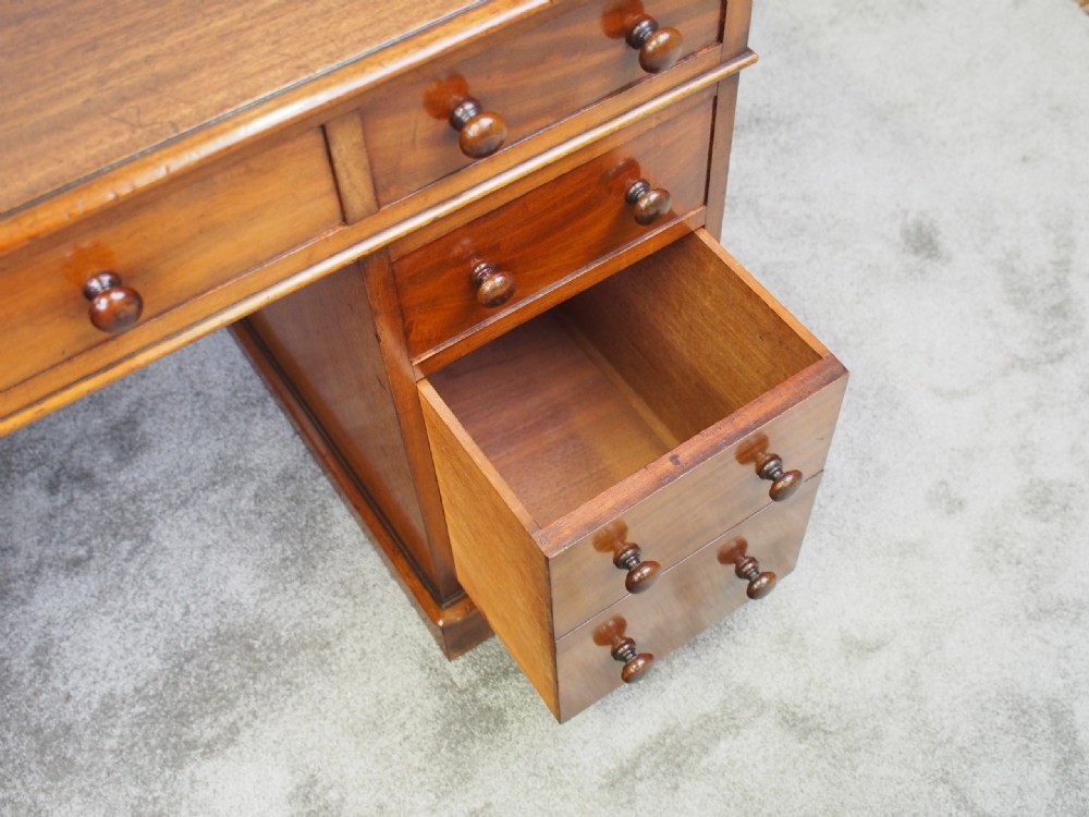 Victorian Mahogany Desk by Edwards and Roberts View IX