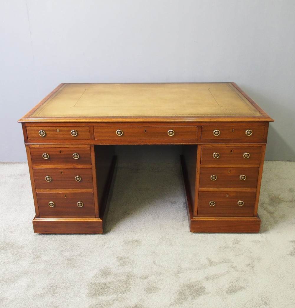 Early 19th Century Mahogany Partners Desk