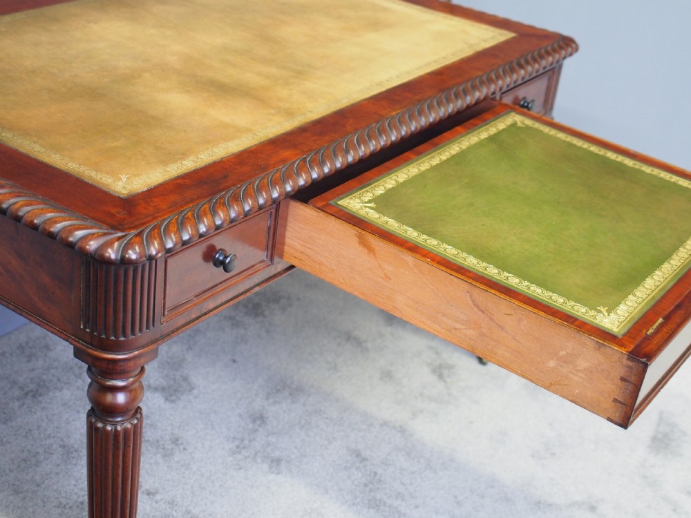 George IV Mahogany Writing Table View VI