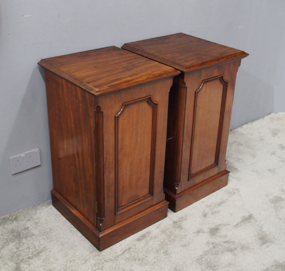 Pair of Victorian Mahogany Lockers