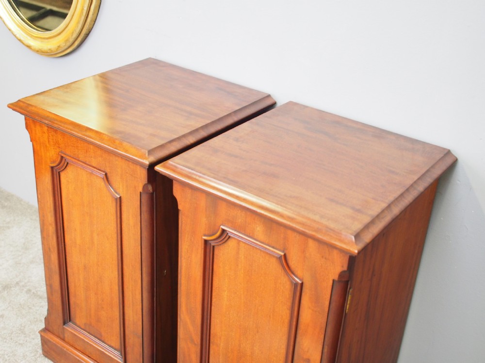 Pair of Victorian Mahogany Lockers View IV