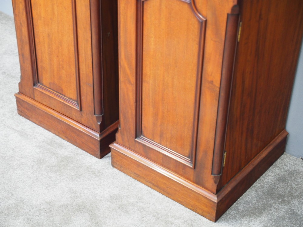 Pair of Victorian Mahogany Lockers View V