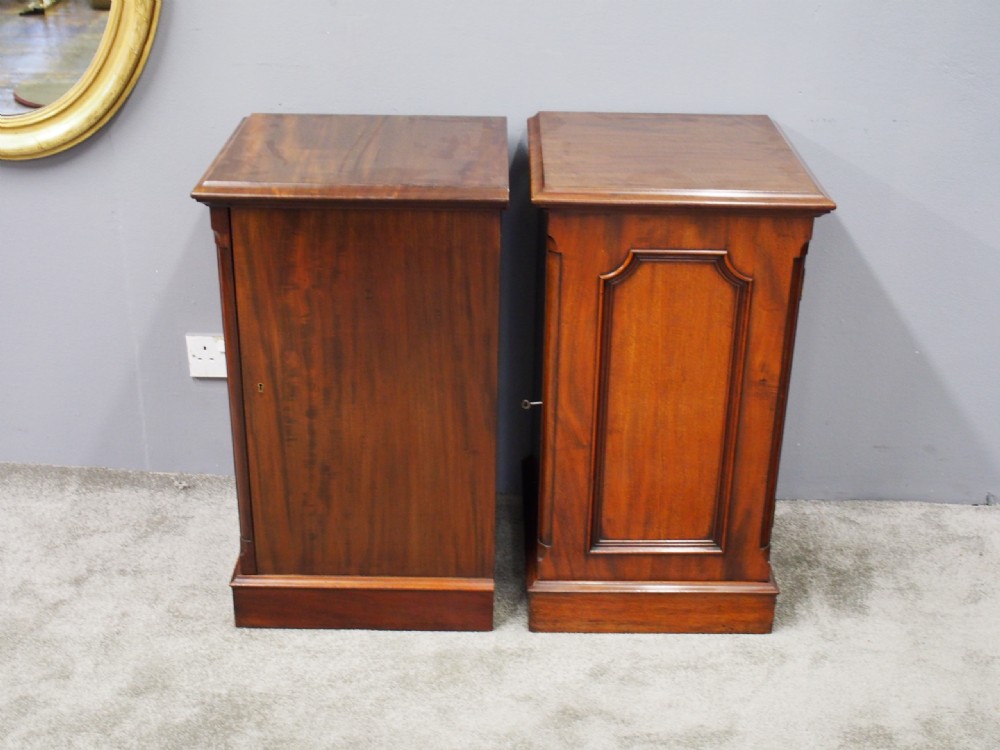 Pair of Victorian Mahogany Lockers View VI
