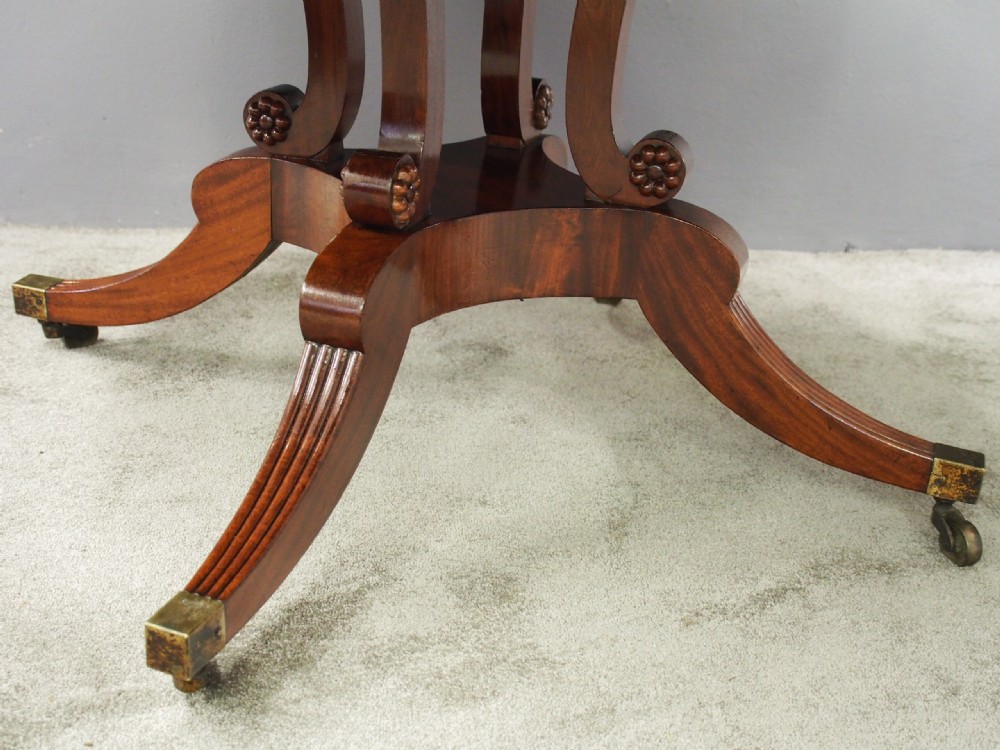 Regency William Trotter Style Mahogany Breakfast Table View IX