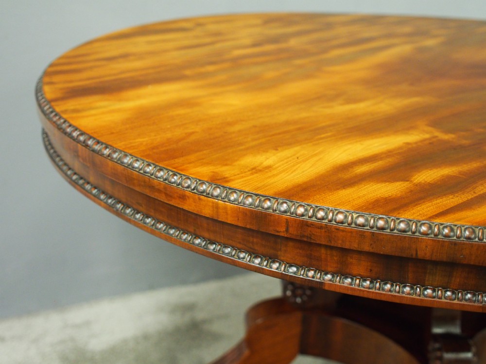 Regency William Trotter Style Mahogany Breakfast Table View XI