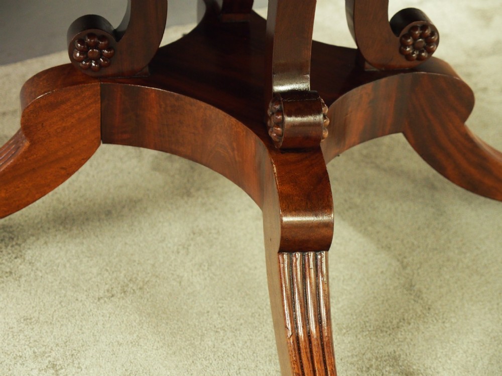 Regency William Trotter Style Mahogany Breakfast Table View XII