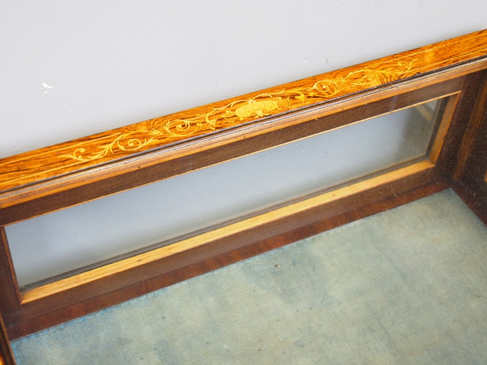 Victorian Marquetry Inlaid Rosewood Bijouterie Table View IX
