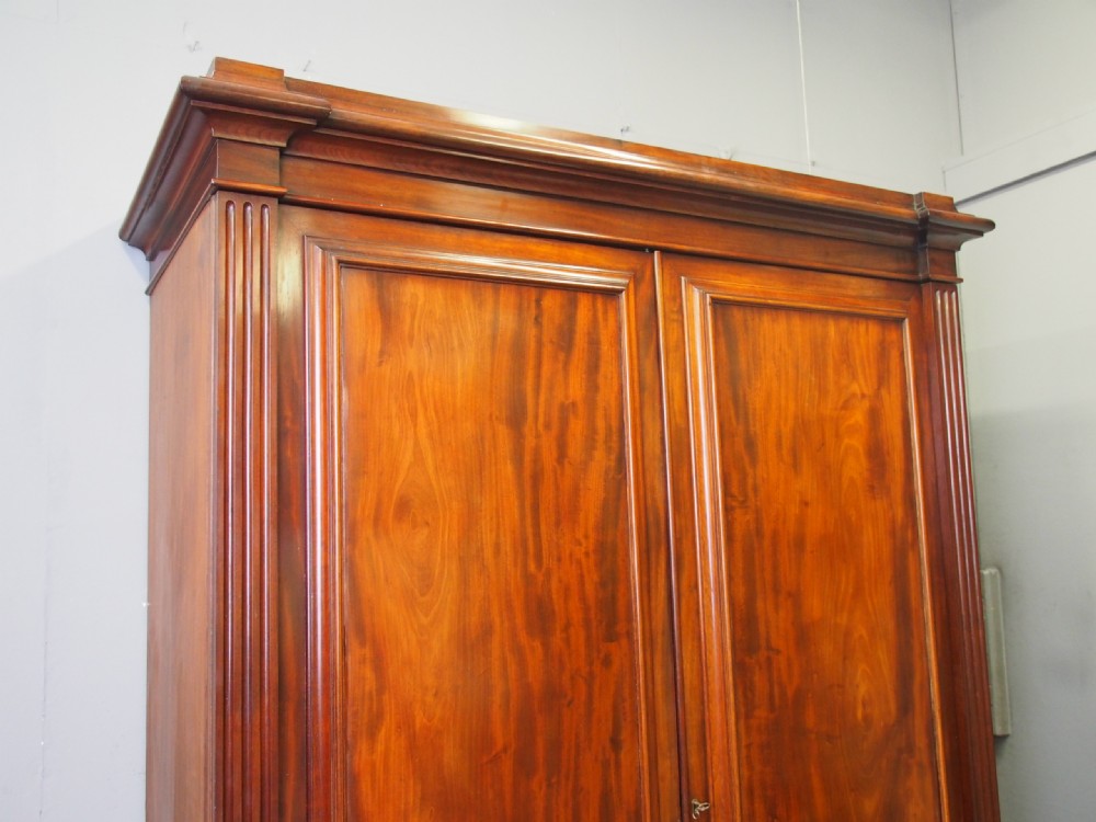 William IV Mahogany Two Door Wardrobe View VI