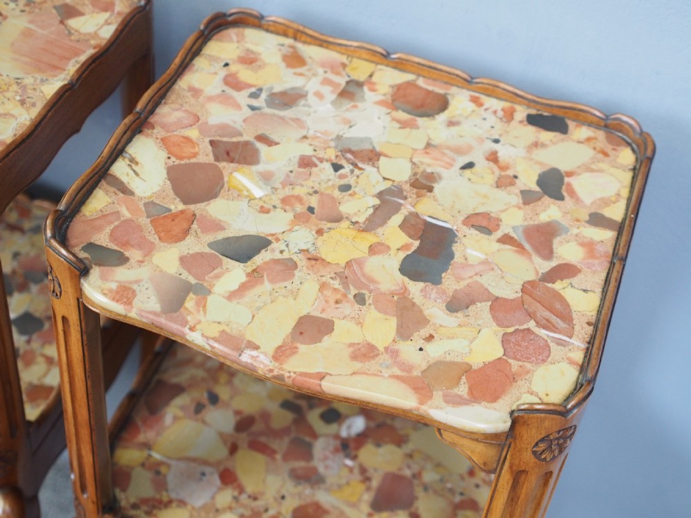 Pair of Marble Top Bedsides by Morison and Co of Edinburgh View V