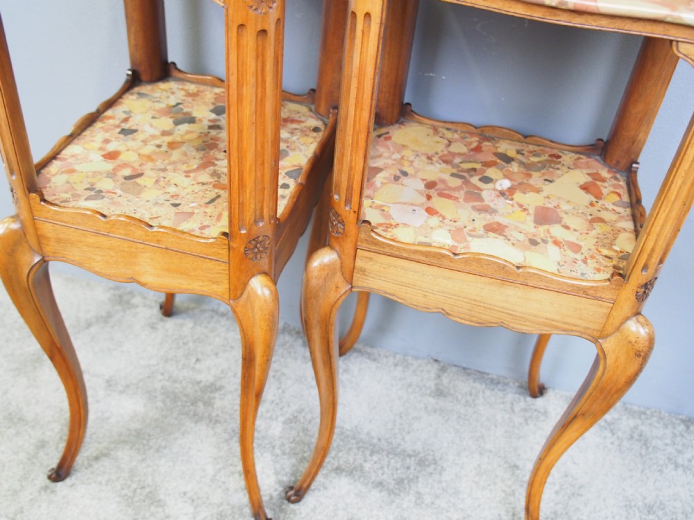Pair of Marble Top Bedsides by Morison and Co of Edinburgh View XIII
